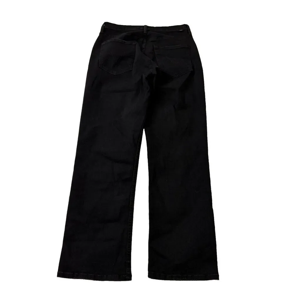 Mother Jeans Womens 29 Black High Waisted Rider Ankle Not Guilty Straight Denim